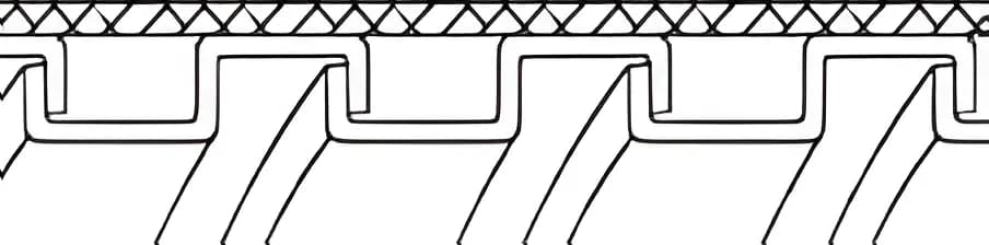 Çelik Örgülü Galvaniz Spiral Boru: Teknik çizim